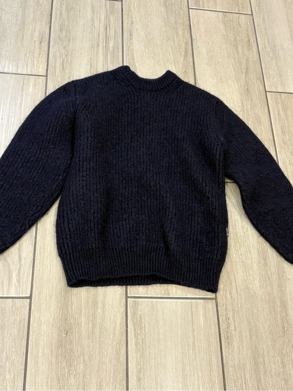barbour navy jumper military size Small